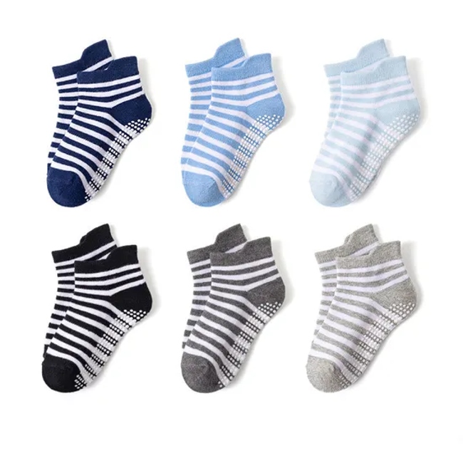 Custom Baby Socks Non Slip Dots Breathable Casual Fashion for Newborn Boys