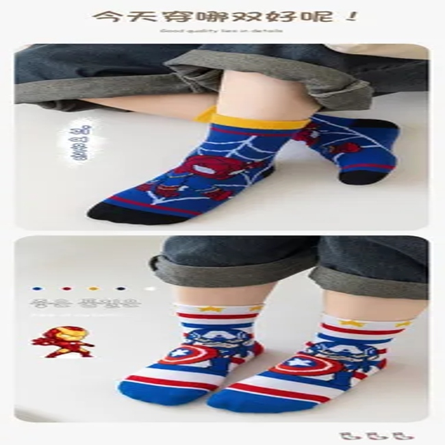 Hot Sale Cartoon Design Kids Socks Funky Baby Socks High Quality Cotton Toddler Socks