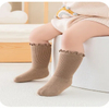 Factory Customization Baby Cotton Solid Color Calf Socks Thick Warm Knee High Socks Baby Winter Socks for Newborn