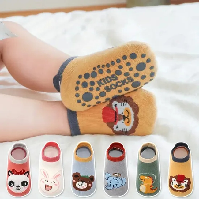 Custom Cute Baby Children Trampoline Socks Floor Socks Cartoon Baby Walking Socks