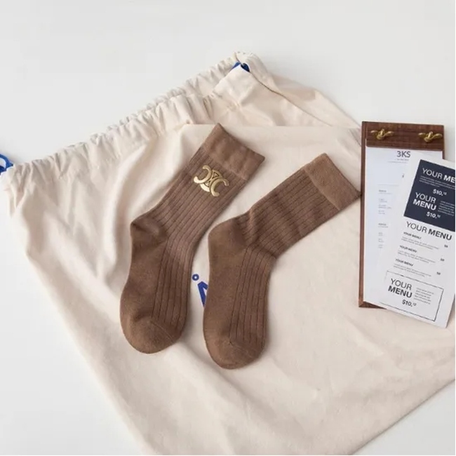 Wholesale Custom Luxury Logo Crew Women Men Socks Girls Brand Designer Winter Spring Summer Autumn Sports Socks