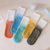Wholesale Customization Cotton Silicone Dots Tie Dye Pilates Women Yoga Crew Socks