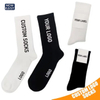 OEM High Elasticity Designer Crew Unsiex Brand Packaging Cotton Logo Anti-Foul Athletic Embroidery Women Sports Custom Men White Socks