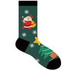 Women Colorful Fancy Crazy Design Soft Stretchy Novelty Crew Christmas Sock