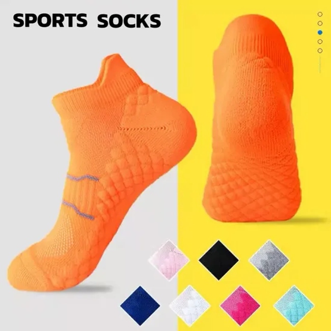 High Quality Non-Slip Women Sports Sock Custom Yoga Pilates Socks Cotton Crew Socks
