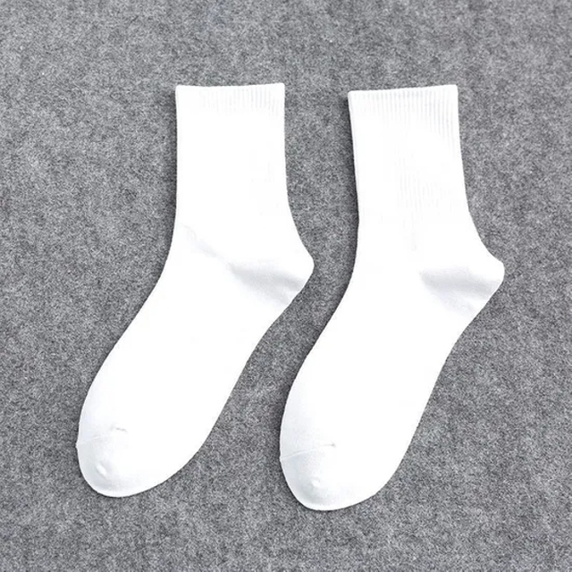 Unisex Women Men Low Price Cotton Stripe Plain Wholesale Crew Socks