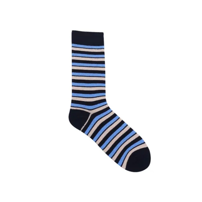 Factory Directly Custom Logo Stripe Cotton Mens Business Socks