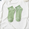 Fresh Green Lemon Athletic Low-Cut Crew Socks for Women