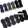 High quality black cotton socks for men custom logo non slip football sports ankle grip socks