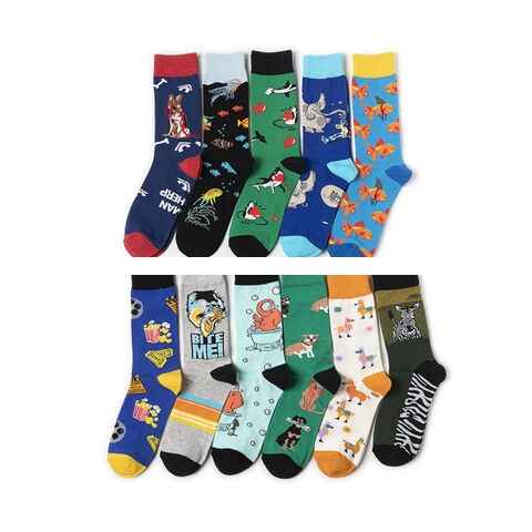 Durable Best selling popcorn large size animals cartoon colorful breathable elastic crew socks Children s sports socks