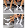  Custom Quick Dry White Black Cotton Women Men Athletic Sports Socks With Custom Logo