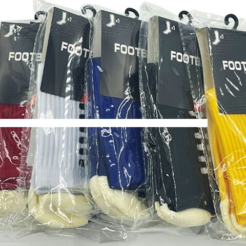 Manufacturer s Sporty Outdoor Soccer Training Socks Breathable Spandex Custom Logo Free Size Youth Crew High Knitted