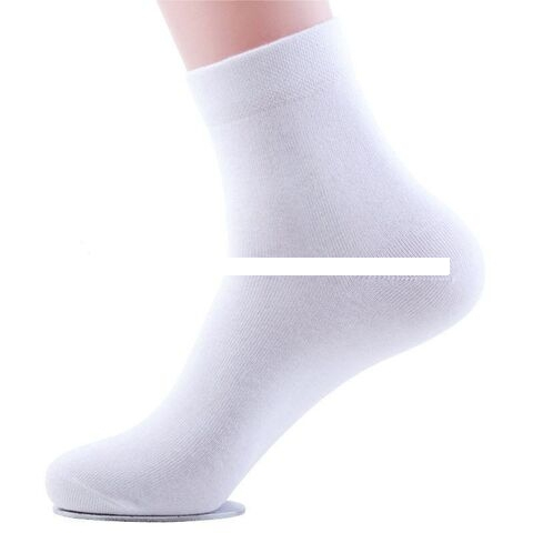 Factory Sell Top Quanlity Breathable Solid Colour Sports Socks Crew Running Basketball Socks For Men