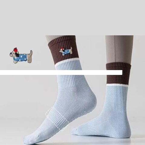 Custom Yoga socks Custom embroidered logo High elastic Breathable indoor Pilates socks pressure socks