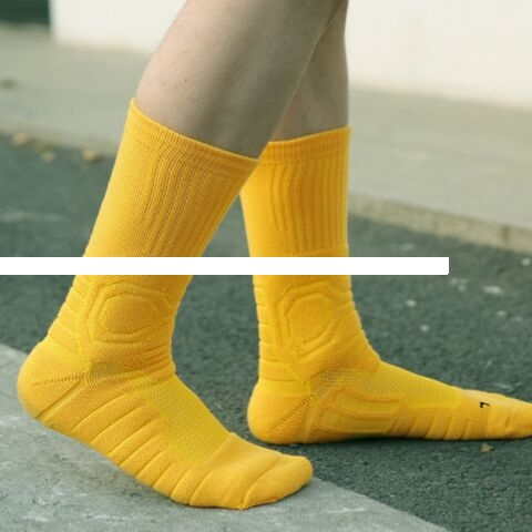 Low Moq High Quality Basketball Sport Socks Custom Jacquard Logo Unisex Crew Socks