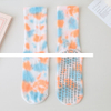 Spring And Summer Tie Dye Socks Pure Cotton Non slip Yoga Grip Socks Fitness Sports Socks