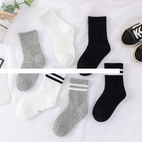Middle tube student children s socks socks boys and girls school uniforms sports cotton socks