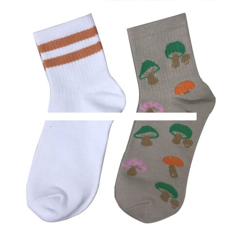 Big sale women s cotton polyester spandex knitted half man half socks