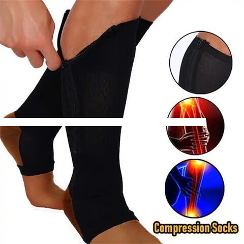 Medical Copper Infused Circulation Graduated Knee High Sports Compression Socks For Nurse