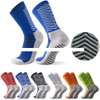 Various Styles Colors High Anti Slip Knitted Football Socks for Youth Breathable for Daily Training Fast Delivery