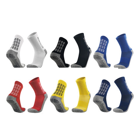 Breathable Soccer Socks with Silicone Grips Ankle Support Moisture Wicking