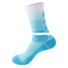 Men s gradient color high cut sweat wicking anti slip breathable sports socks
