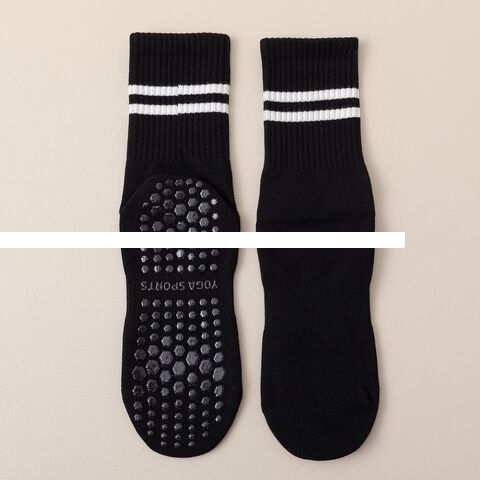 Men s autumn striped mid tube socks, sport combed cotton breathable socks