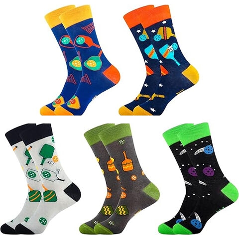 Custom Woven Logo Multi Style Unique Golf Gifts Golfing Men Socks For Golfers