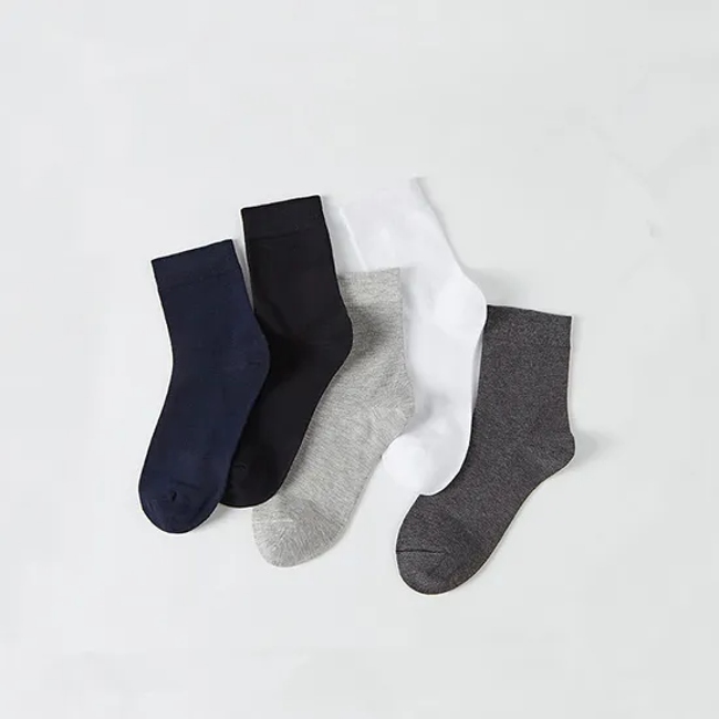 Autumn/Winter Business Deodorized Cotton MID-Length Socks for Men
