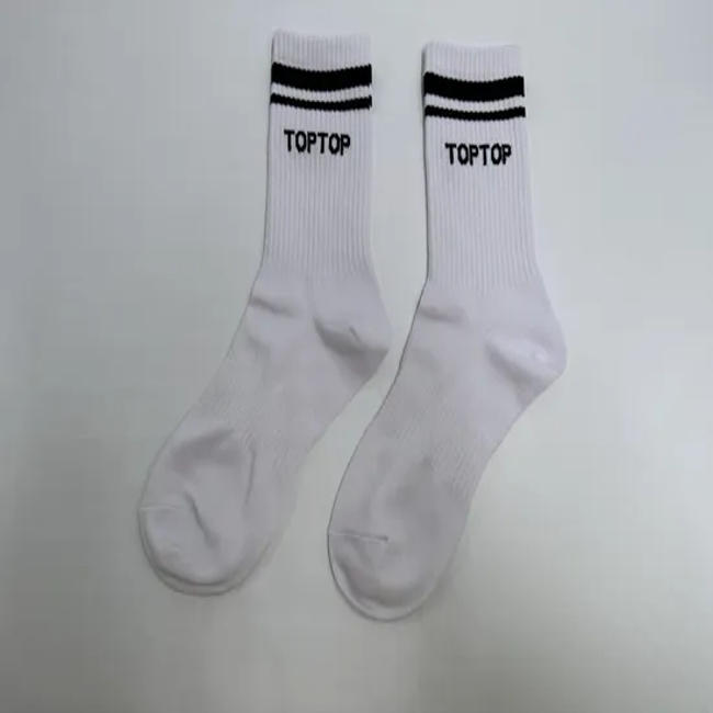 High Quality Socks Custom Logo Design Cotton Crew Socks with Arch Support
