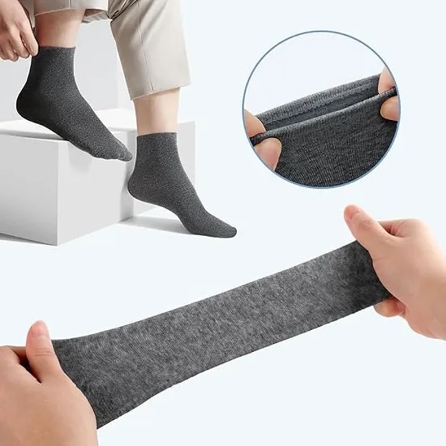 Compressed Disposable Socks Women Men Portable Middle Cut Socks for Travel, Hiking, Outdoor Sports, Business Trip 100% Cotton