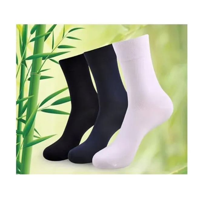 Wholesale Anti-Bacterial Bamboo Business Men Casual Knitted Sports Brand Dress Custom Socks