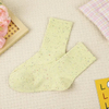Autumn and Winter DOT Yarn Socks Women Sweet Thickened Warm MID-Calf Socks Stacked Socks MID-Calf Socks