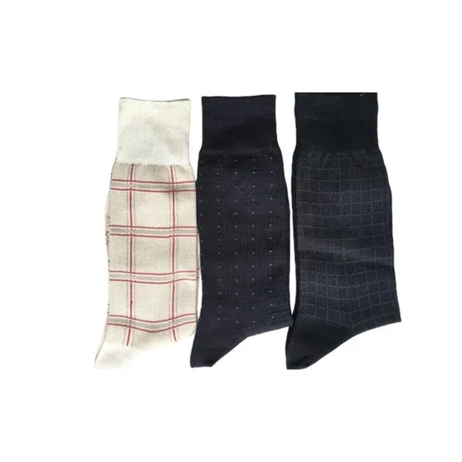 Antibacterial Soft Breathable High Elastic Mercerized Cotton Value Business Men Ankle Crew Socks