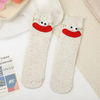 Winter Rolled Edge Short Socks Cute Socks Women Fresh Winter Wooden Ear Edge Female Socks Student Socks
