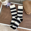 Ultra-Thick Couple′s Terry Women′s Socks MID-Length Stripe Lined No Head Men′s Cotton Socks