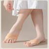 Half Palm Socks Women′s Forefoot Non-Slip Invisible Thongs Slippers Split Toe Boat Socks Summer Thin Five Fingers Half Sock Sleeves Socks