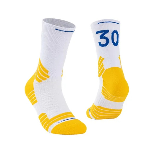 Wholesale Breathable Polyester Custom Logo Cushioned Running Basketball Socks Athletic Sports Crew Socks for Men Women