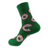 Wholesale Good Quality Custom Logo Men and Women Colorful 100%Cotton Dress Tube Happy Crew Fruit Sock