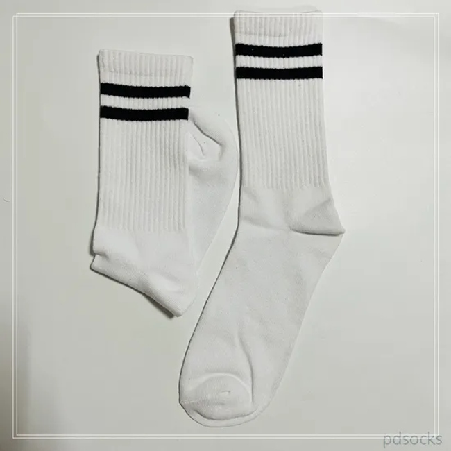 Customized Cotton Sport Sock Stripe Solid Sport Sock Design Logo