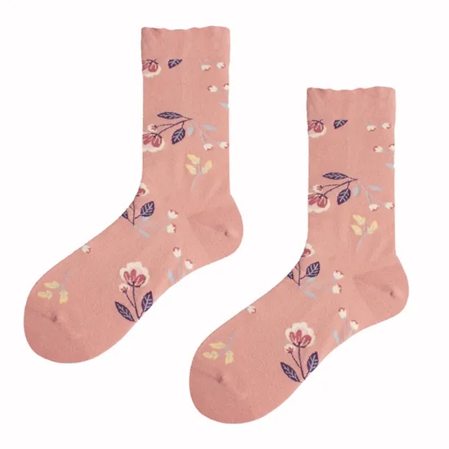 Fashion Comfortable Cute MID-Tube Socks Boneless Combed Cotton Socks