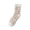 Winter Warm Thermal Fuzzy Fluffy Sherpa Cozy Indoor Home Floor Slipper Fashion Leopard Pattern Women Socks