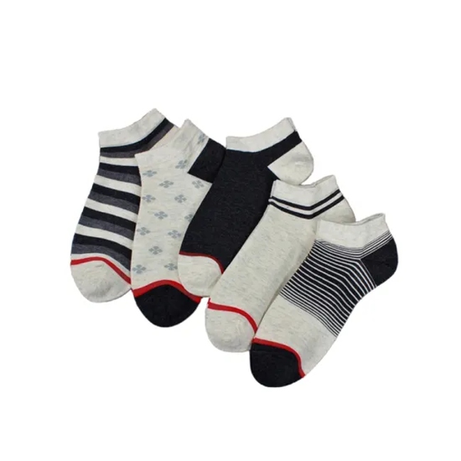 Summer Anti Bacterial Mens Colorful Marl Short Basic Casual Breathable Cool Cotton Stripe Argyle Trainer Liner Socks