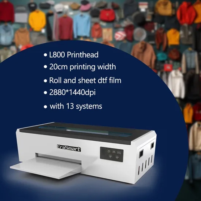 A4 Printing Film Machine Digital Inkjet Dtf Printer + Dyer All in One for T-Shirt Printing New Popular Business Fabric Printer