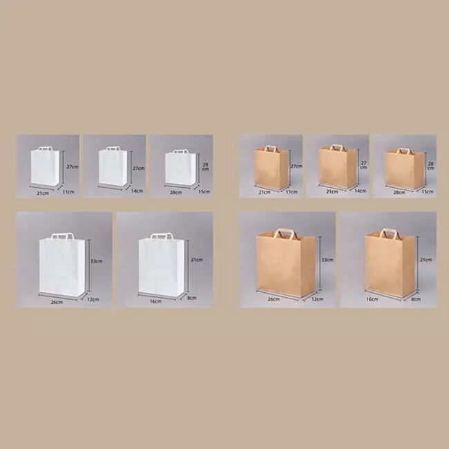 Custom Christmas Bolsa De Papel Kraft Gift Bags for Small Business