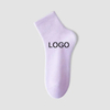 2024 Spring and Summer Custom Logo High Quality Soft Cotton Socks Solid Color Sporty Unisex Casual Crew Socks