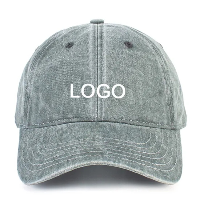 American Style Washed Sports Baseball Cap with Embroidery Logo