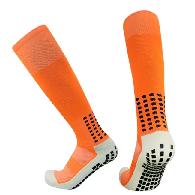 Breathable High Quality Unisex Knee High Compression Football Grip Socks Custom Logo Sport Soccer Socks