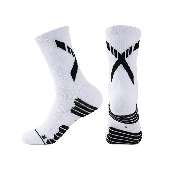 High Quality Custom Logo Men Compression Sports Basketball Socks