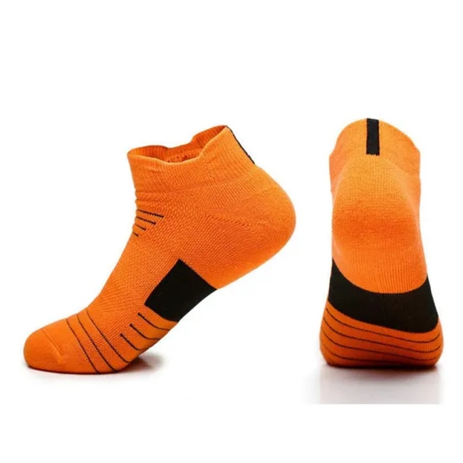 No Show Compression Athletic Running Socks, Wicking Sport Cushion Padded Sock